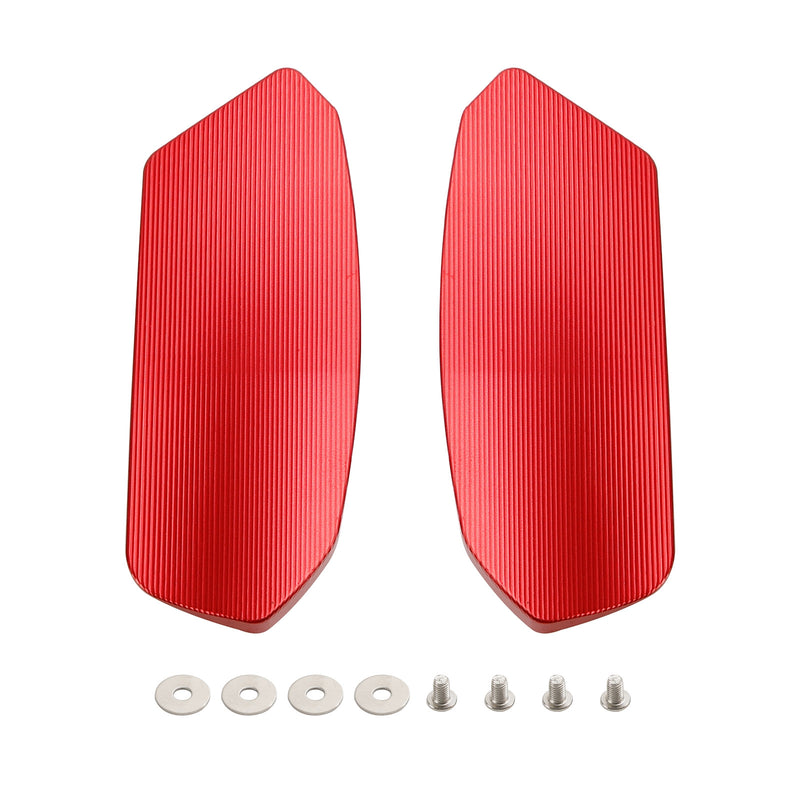 Suzuki GSXR1000 GSXR1000R 2017-2024 CNC Aluminum Red Mirror Block Off Plates
