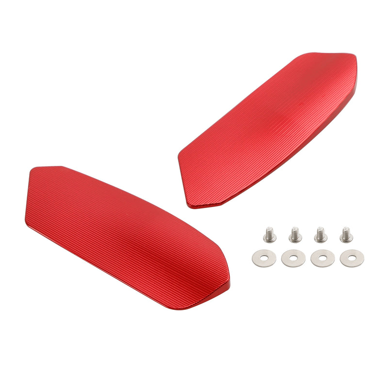 Suzuki GSXR1000 GSXR1000R 2017-2024 CNC Aluminum Red Mirror Block Off Plates