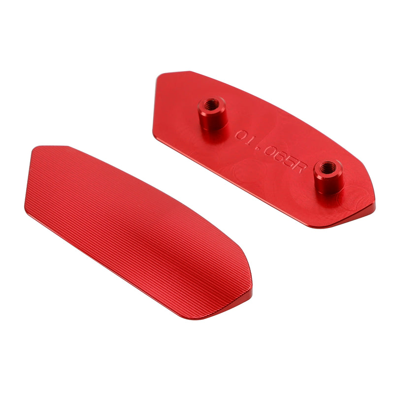 Suzuki GSXR1000 GSXR1000R 2017-2024 CNC Aluminum Red Mirror Block Off Plates