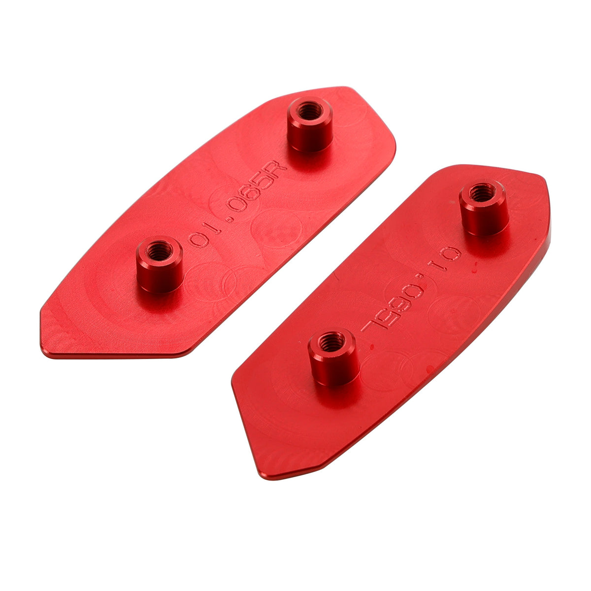 Suzuki GSXR1000 GSXR1000R 2017-2024 CNC Aluminum Red Mirror Block Off Plates