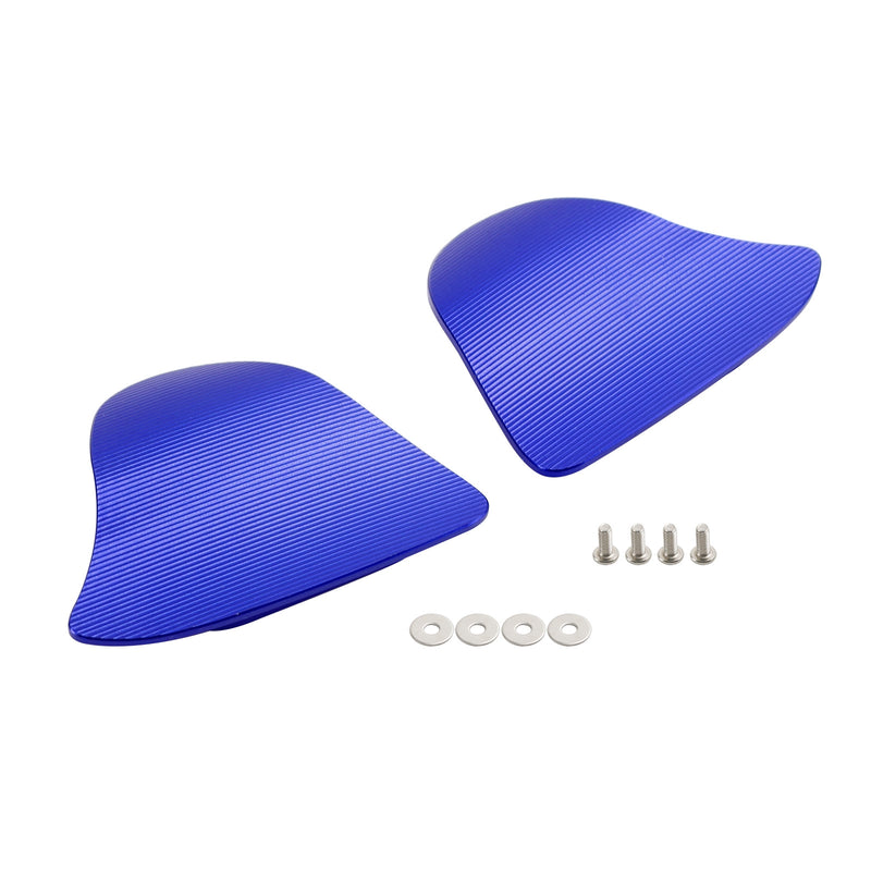 Yamaha YZF R1/YZF R1M 2020-2024 CNC Aluminum Blue Mirror Block Off Plates