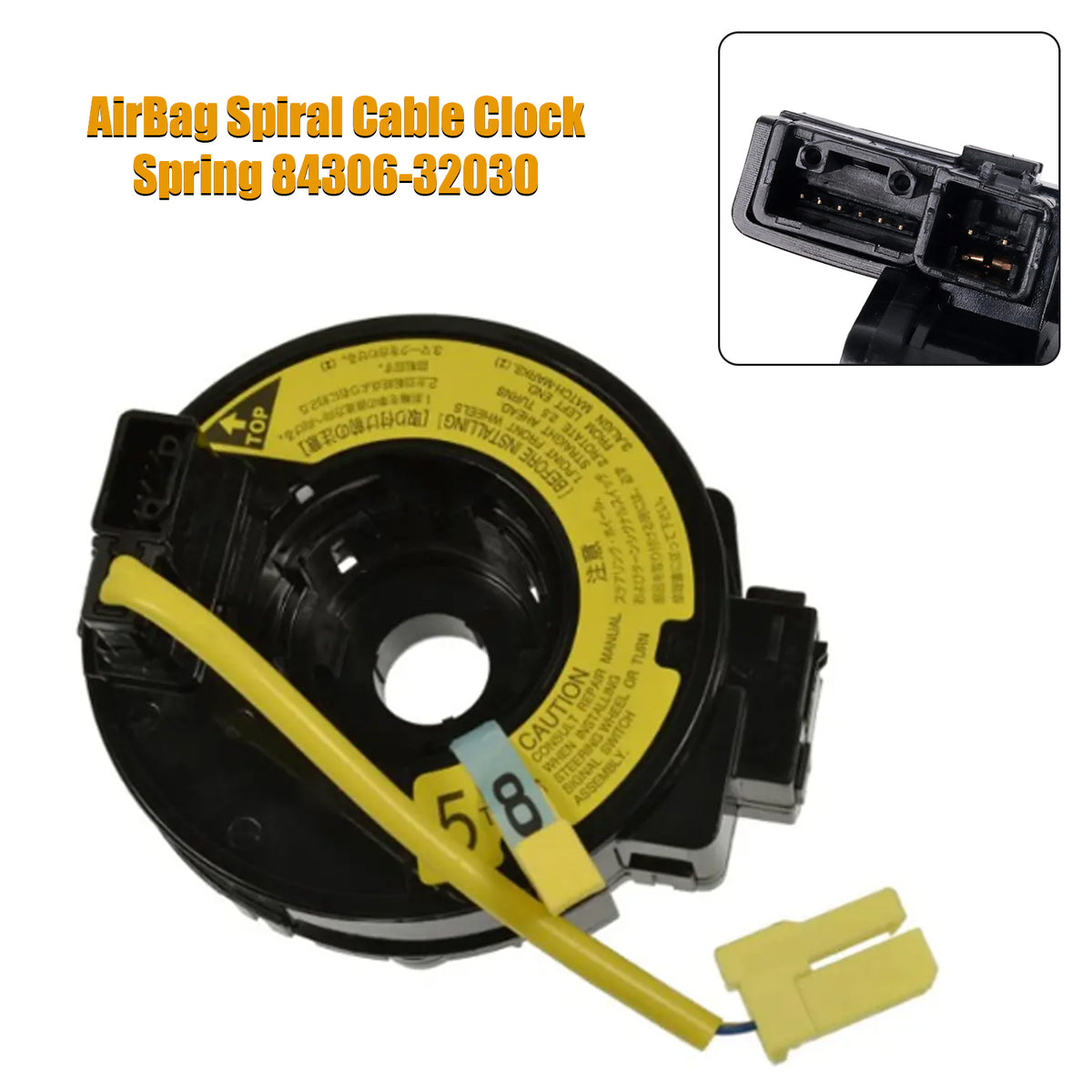 Celica MR2 Spyder Highlander AirBag Spiral Cable Clock Spring 84306-32030