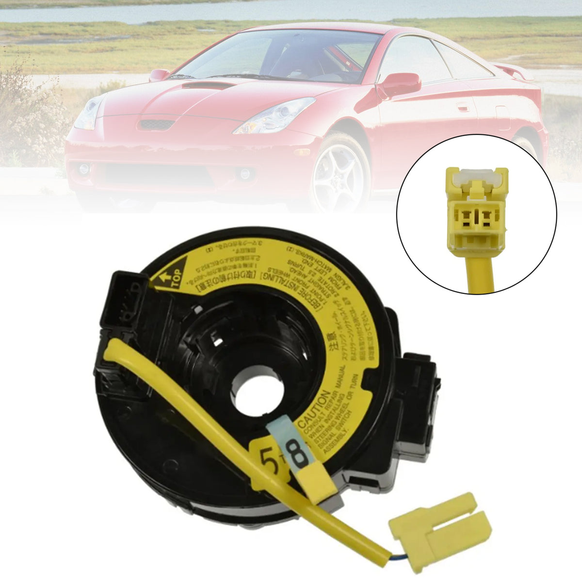 Celica MR2 Spyder Highlander AirBag Spiral Cable Clock Spring 84306-32030