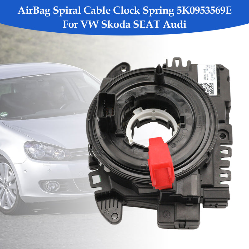 VW Skoda SEAT Audi AirBag Spiral Cable Clock Spring 5K0953569E