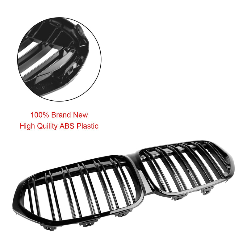 2019-2021 BMW X1 F48 F49 Dual Slat Gloss Black Front Kidney Grill
