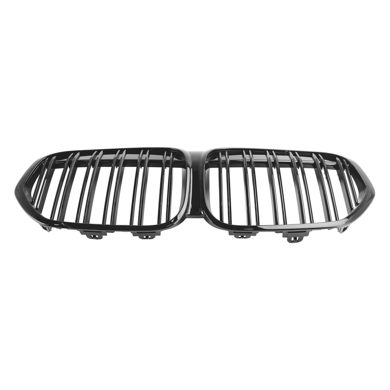 BMW X1 F48 F49 2019-2021 Dual Slat Gloss Black Front Kidney Grill