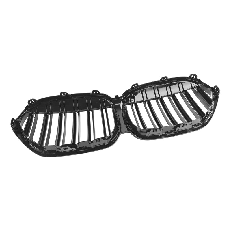 BMW X1 F48 F49 2019-2021 Dual Slat Gloss Black Front Kidney Grill