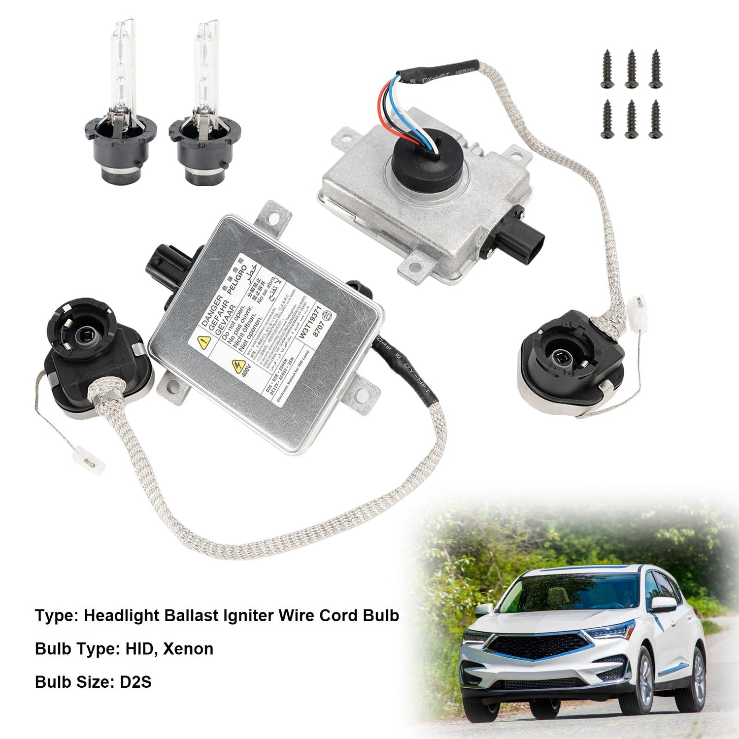 ACURA TL TSX ILX MDX RDX 2x XENON HID Headlight Ballast & Igniter & D2 Bulb