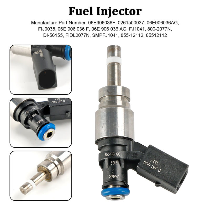Audi Q5 A4 A5 A6 3.2L V6 2008-2011 0261500037 1PCS Fuel Injector 06E906036F