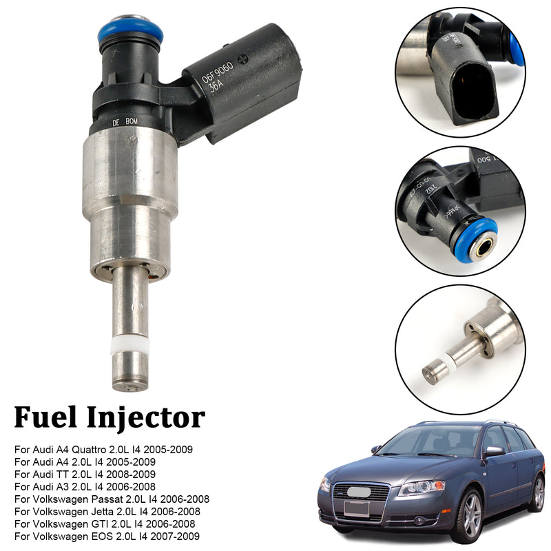 Audi A3 A4 A6 Fit VW Golf Passat 2.0 Tfsi 1PCS Fuel Injector 06F906036A