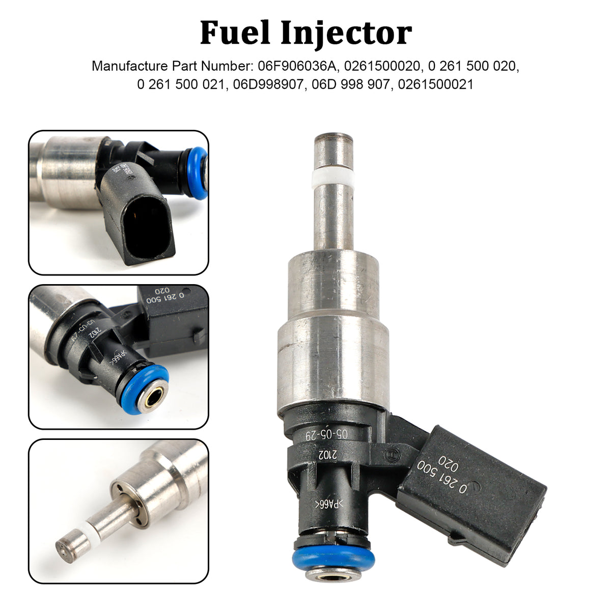 Audi A3 A4 A6 Fit VW Golf Passat 2.0 Tfsi 1PCS Fuel Injector 06F906036A