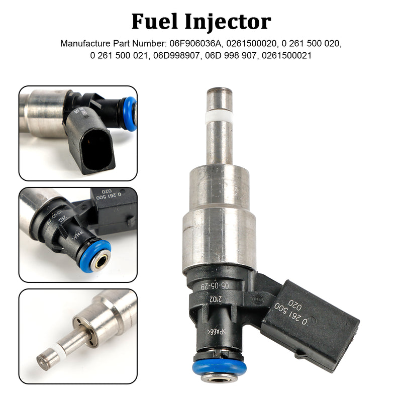 Audi A3 A4 A6 Fit VW Golf Passat 2.0 Tfsi 1PCS Fuel Injector 06F906036A