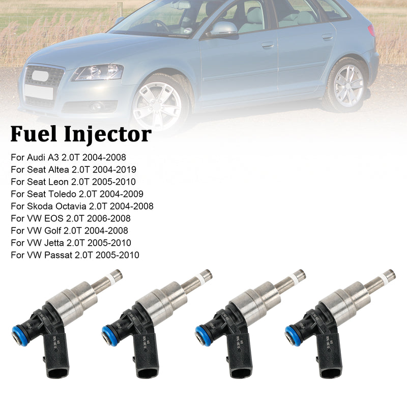 Audi A4 Avant 8E5 2.0 FSI 2002-2004 06D906036B 4PCS Fuel Injector 0261500011