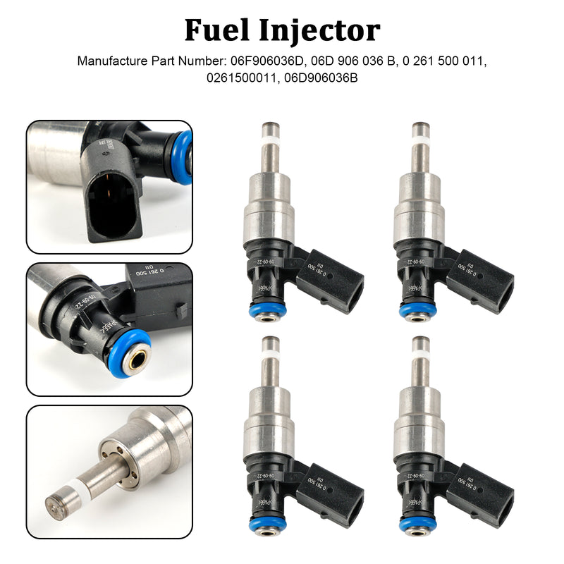 Audi A4 Avant 8E5 2.0 FSI 2002-2004 06D906036B 4PCS Fuel Injector 0261500011