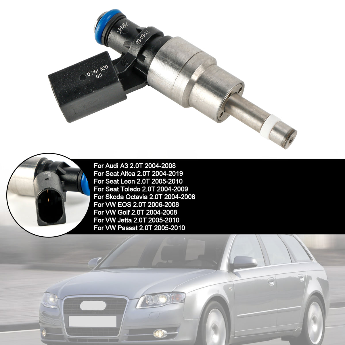 Audi A4 Avant 8E5 2.0 FSI 2002-2004 06D906036B 1PCS Fuel Injector 0261500011