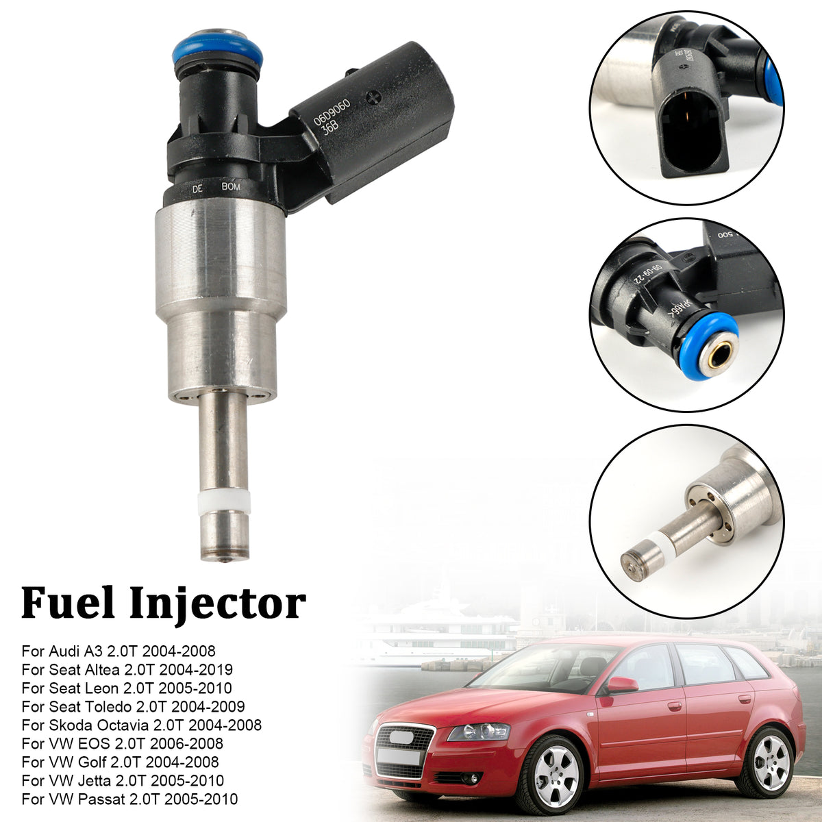 Audi A4 Avant 8E5 2.0 FSI 2002-2004 06D906036B 1PCS Fuel Injector 0261500011