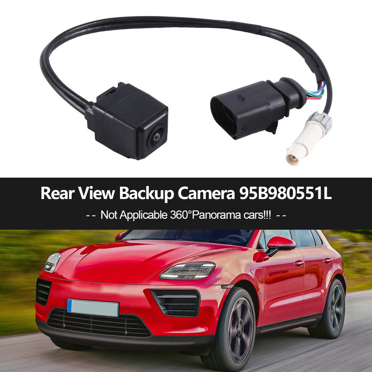 Porsche Cayman GT4 2019-2023 Rear View Backup Camera 95B980551L