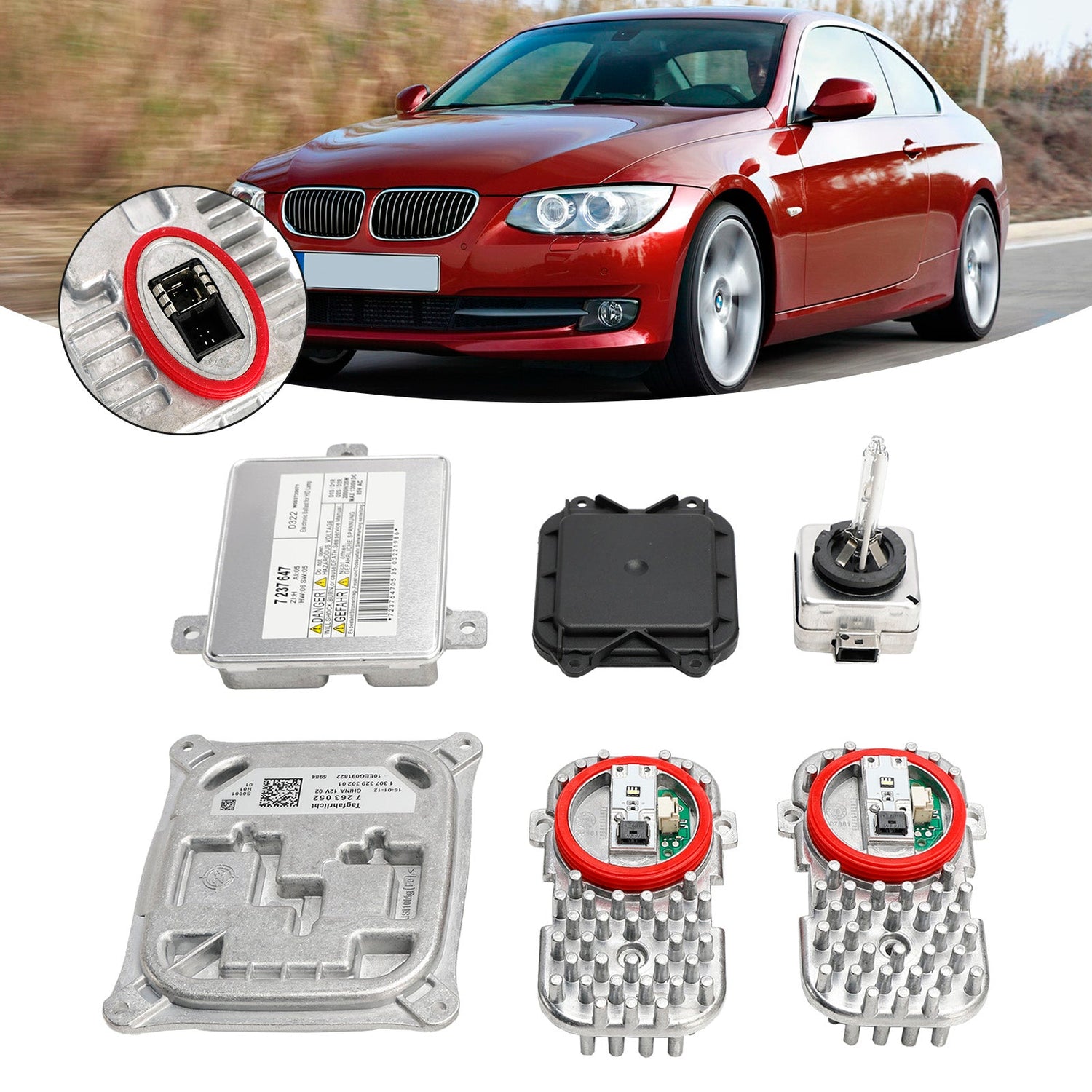 Xenon Ballast Kit 7237647 For BMW 3 Series E92 E93 328i 335i 2011-2013
