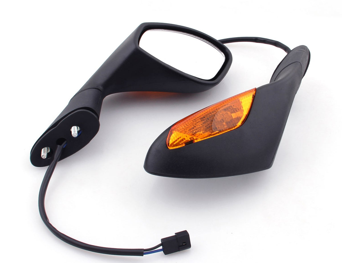 Aprilia RSV 1000 RSV1000 2004-2008 Pair Rear View Mirrors with Turn Signal