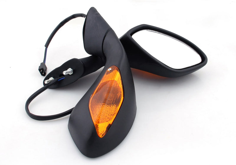 Aprilia RSV 1000 RSV1000 2004-2008 Pair Rear View Mirrors with Turn Signal