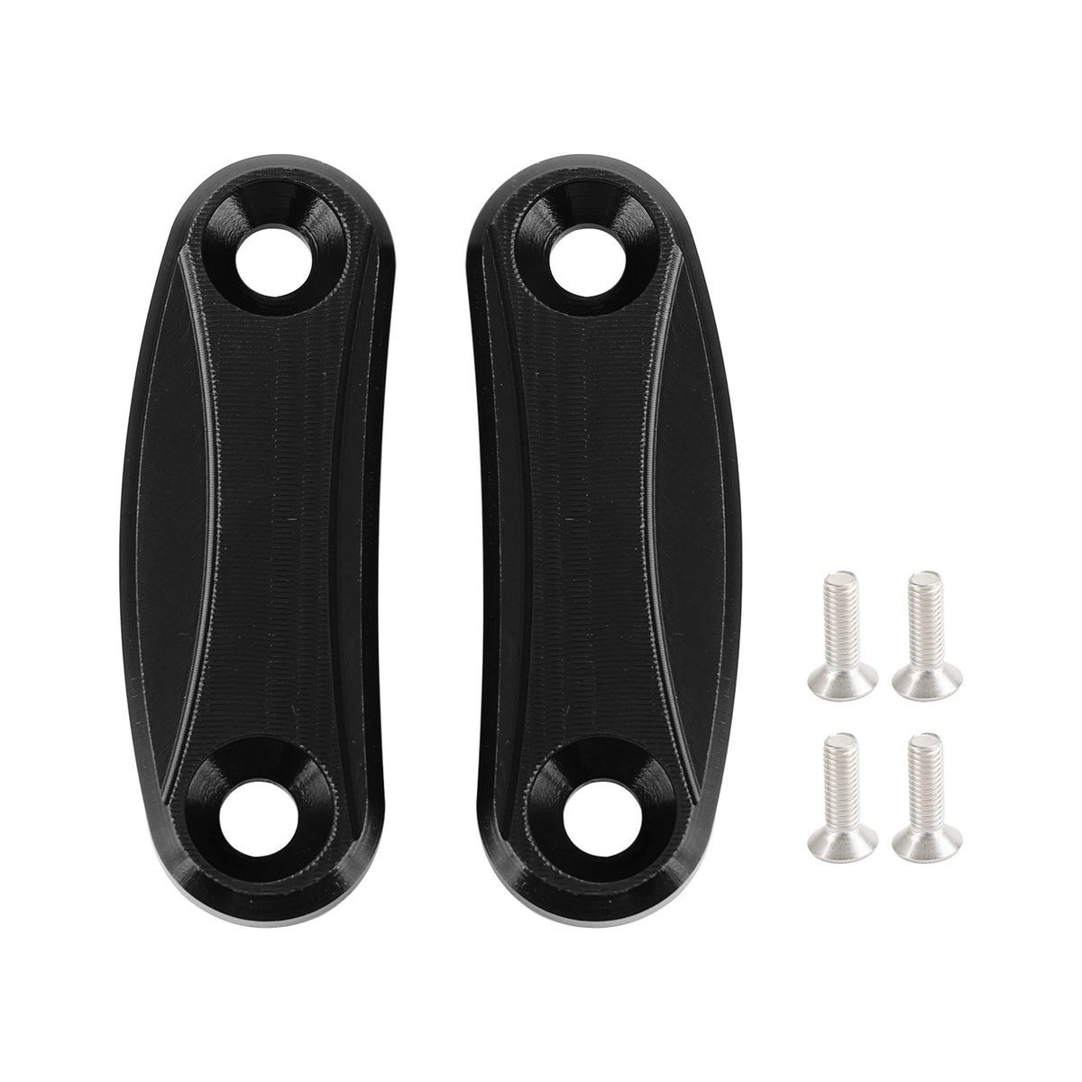Kawasaki ZX-10R 2011-2015 Black mirror delete blanking block off plates