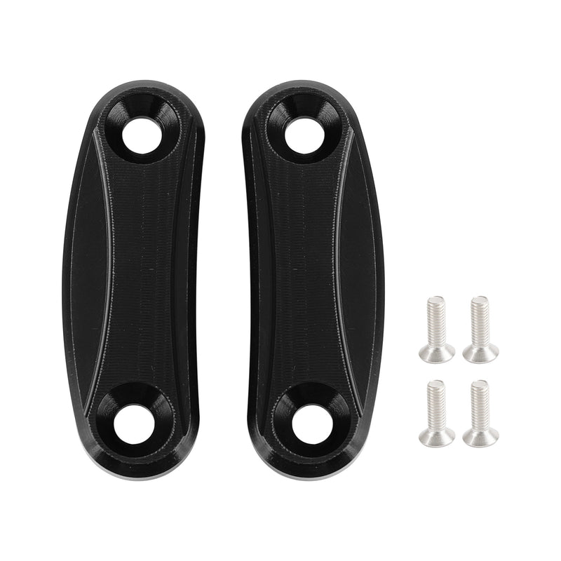 Kawasaki ZX-10R 2011-2015 Black mirror delete blanking block off plates