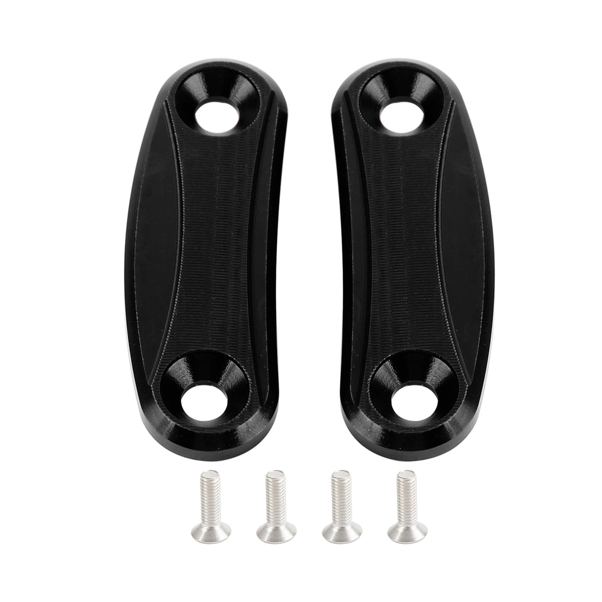 Kawasaki ZX-10R 2011-2015 Black mirror delete blanking block off plates