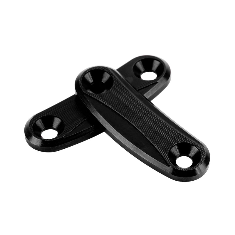 Kawasaki ZX-10R 2011-2015 Black mirror delete blanking block off plates