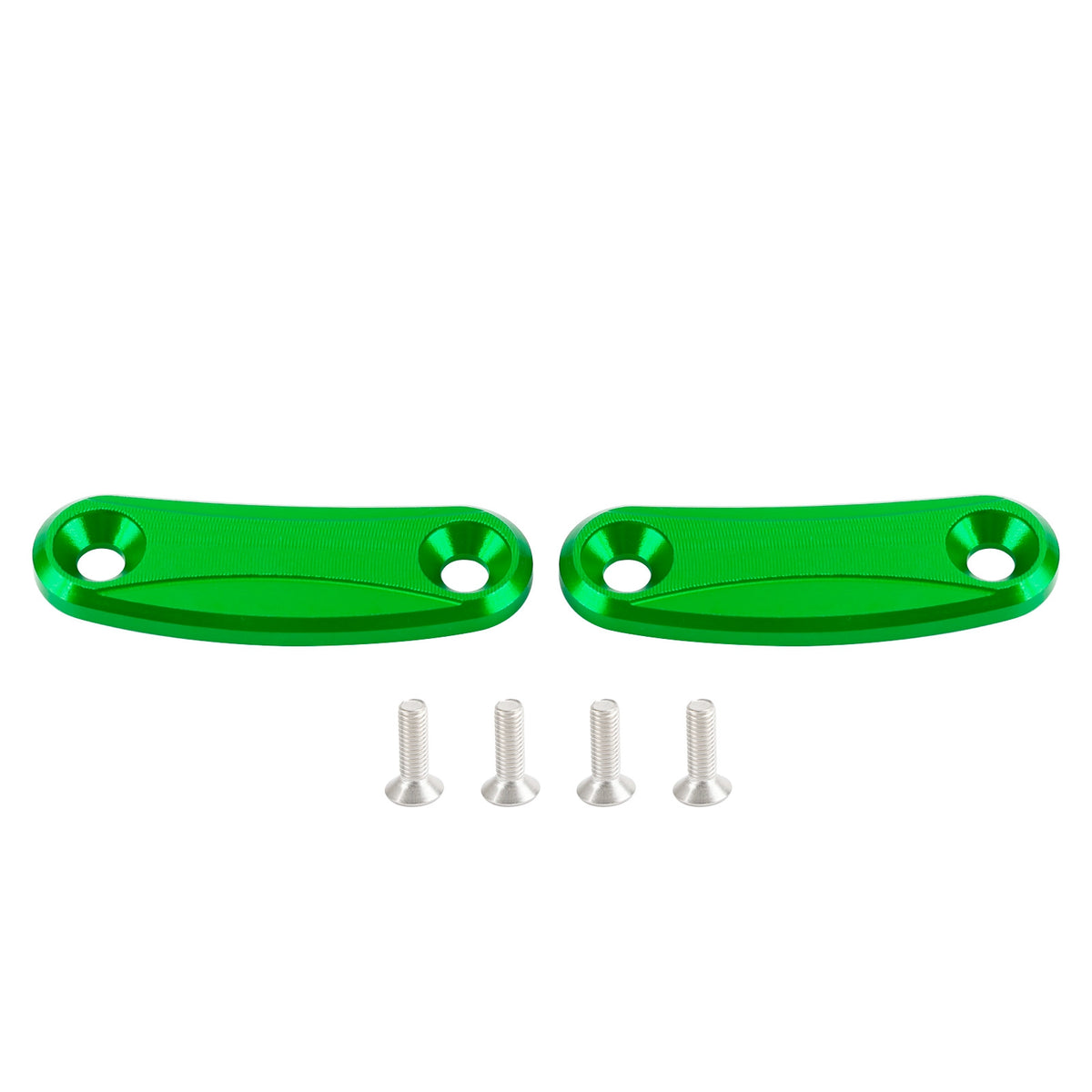 Kawasaki ZX-10R 2011-2015 Green mirror delete blanking block off plates
