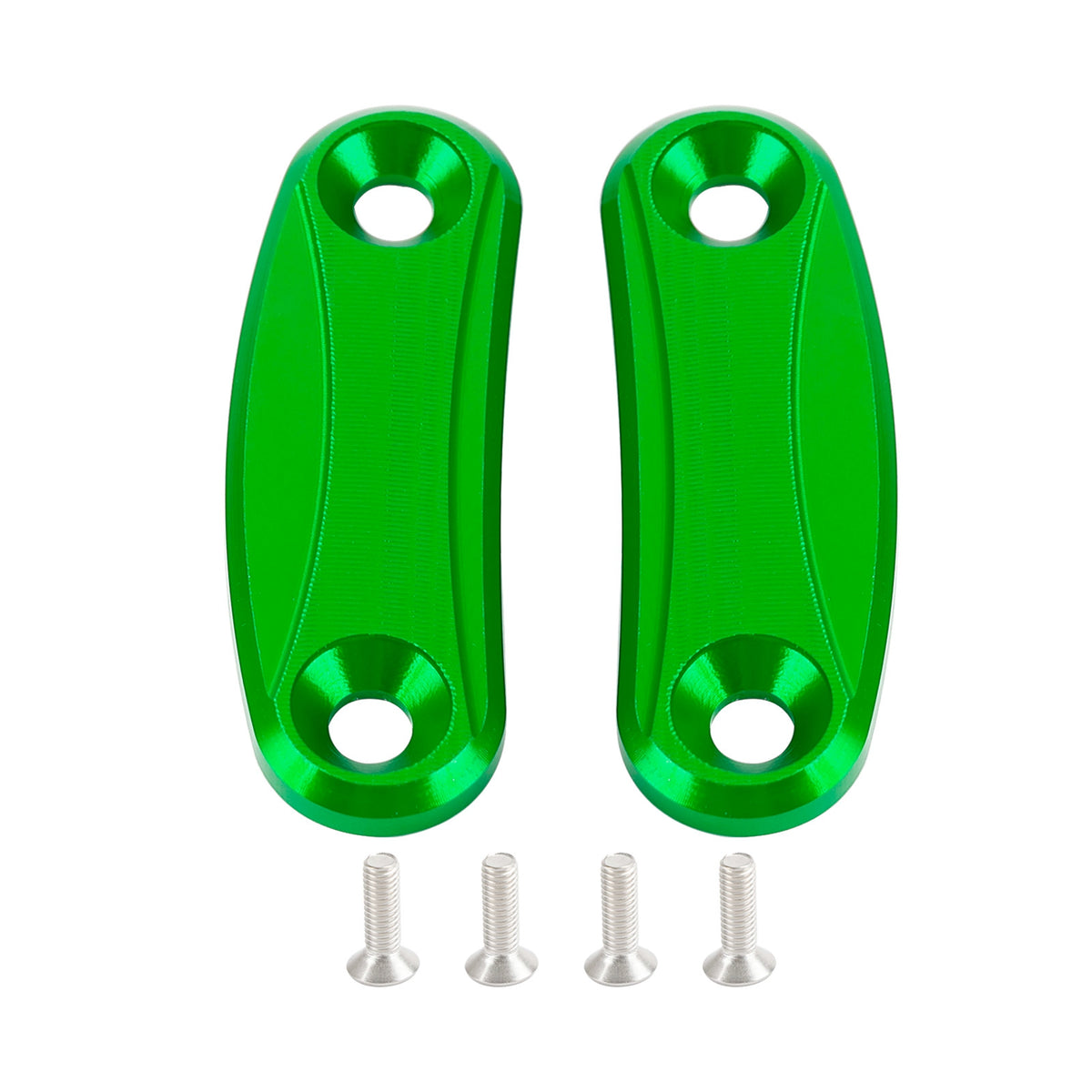 Kawasaki ZX-10R 2011-2015 Green mirror delete blanking block off plates