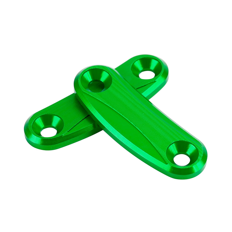 Kawasaki ZX-10R 2011-2015 Green mirror delete blanking block off plates