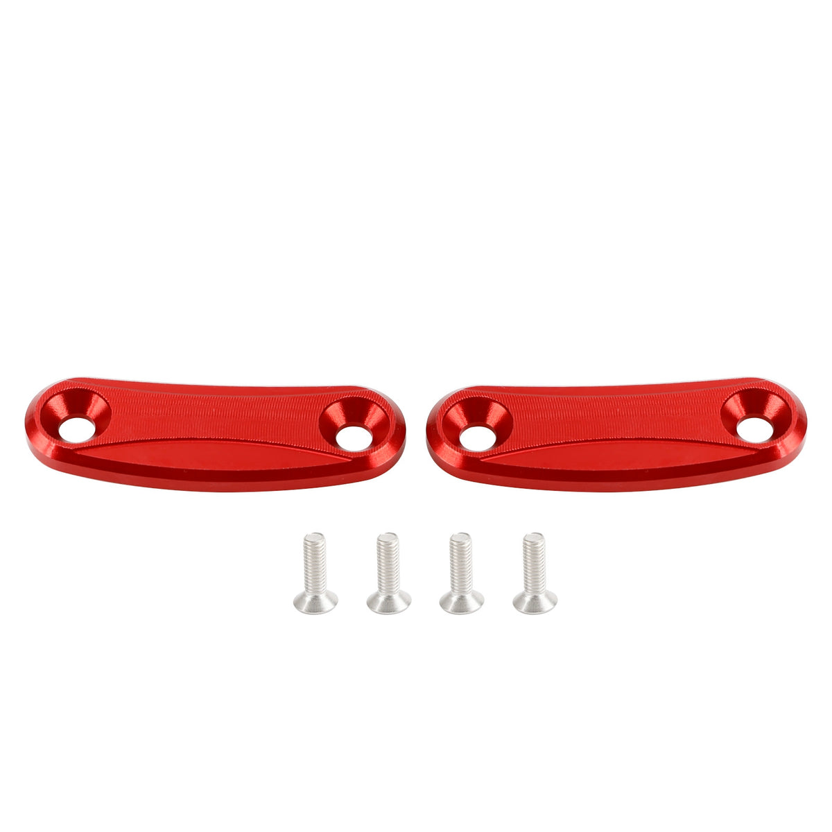 Kawasaki ZX-10R 2011-2015 Red mirror delete blanking block off plates