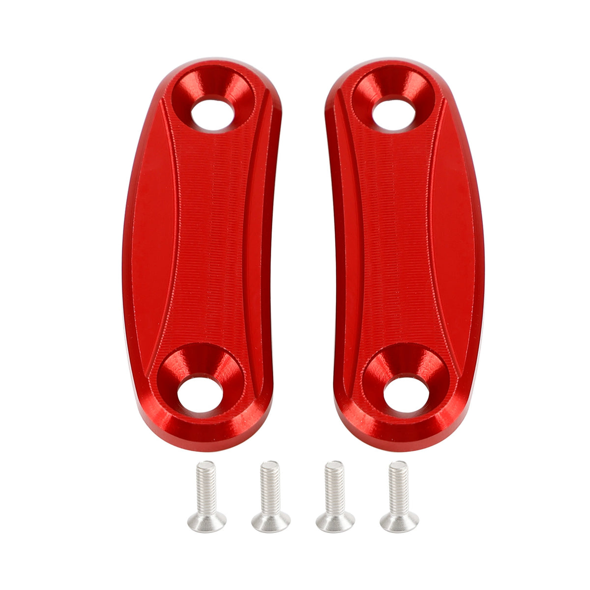 Kawasaki ZX-10R 2011-2015 Red mirror delete blanking block off plates
