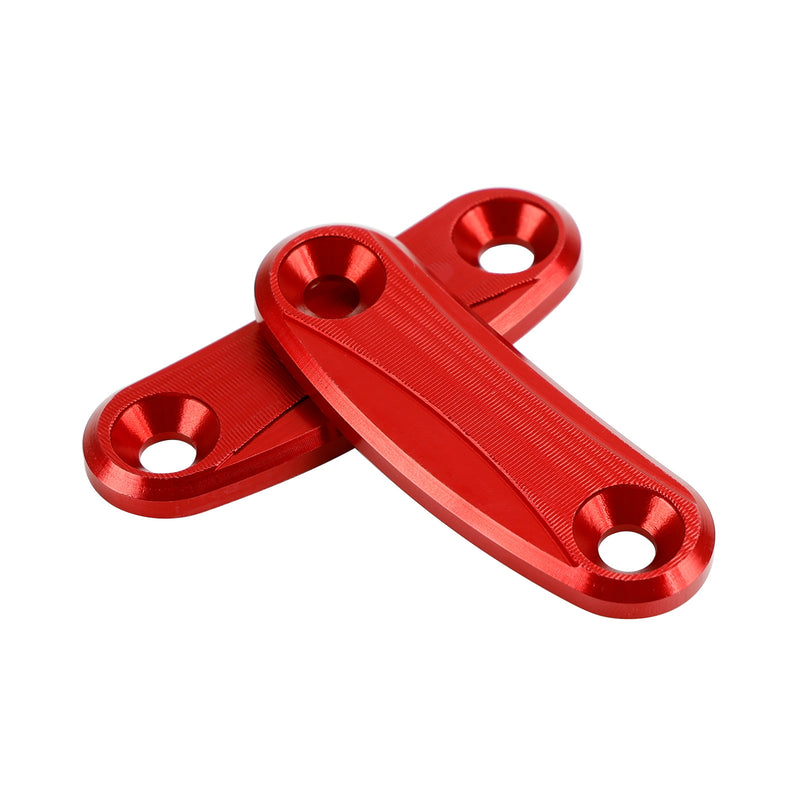 Kawasaki ZX-10R 2011-2015 Red mirror delete blanking block off plates