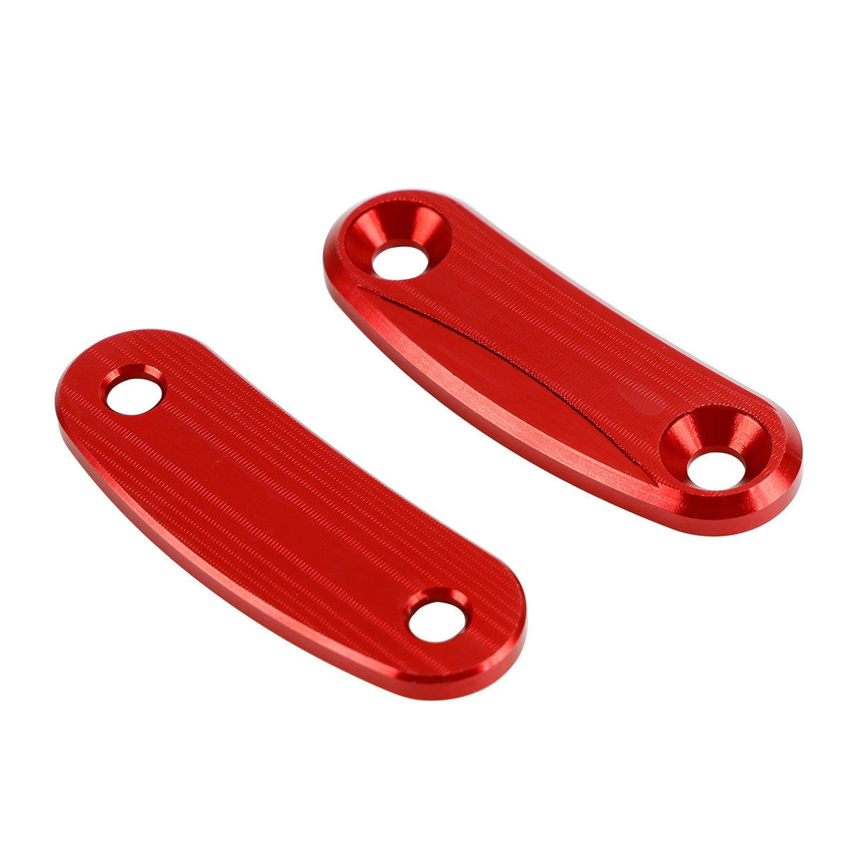 Kawasaki ZX-10R 2011-2015 Red mirror delete blanking block off plates
