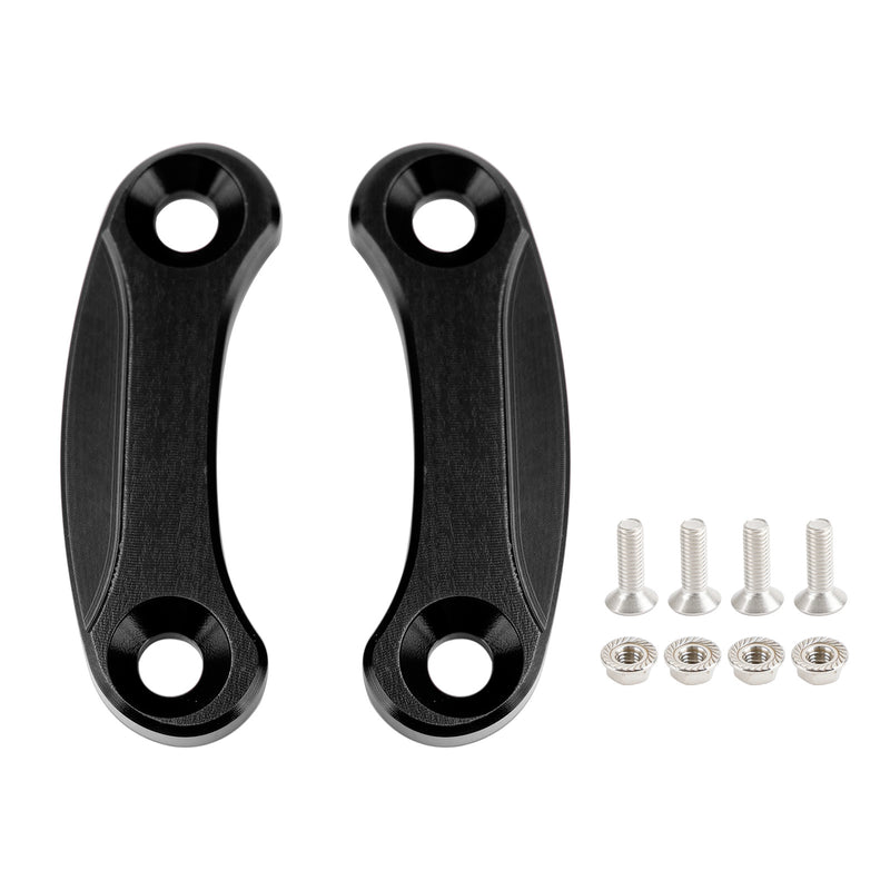 Kawasaki ZX-10R 2016-2023 Black mirror delete blanking block off plates