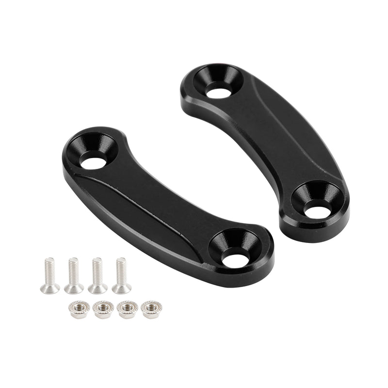 Kawasaki ZX-10R 2016-2023 Black mirror delete blanking block off plates