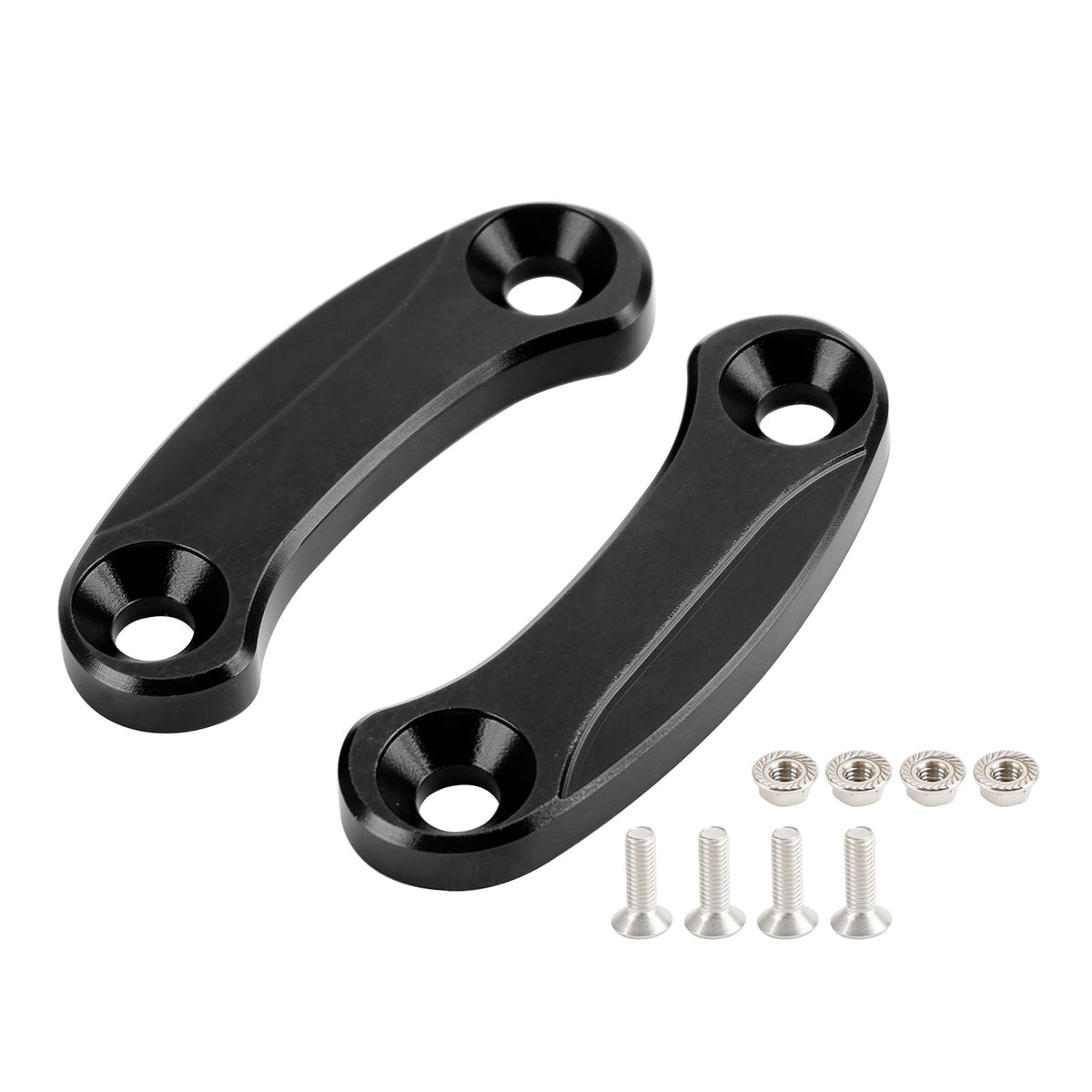 Kawasaki ZX-10R 2016-2023 Black mirror delete blanking block off plates