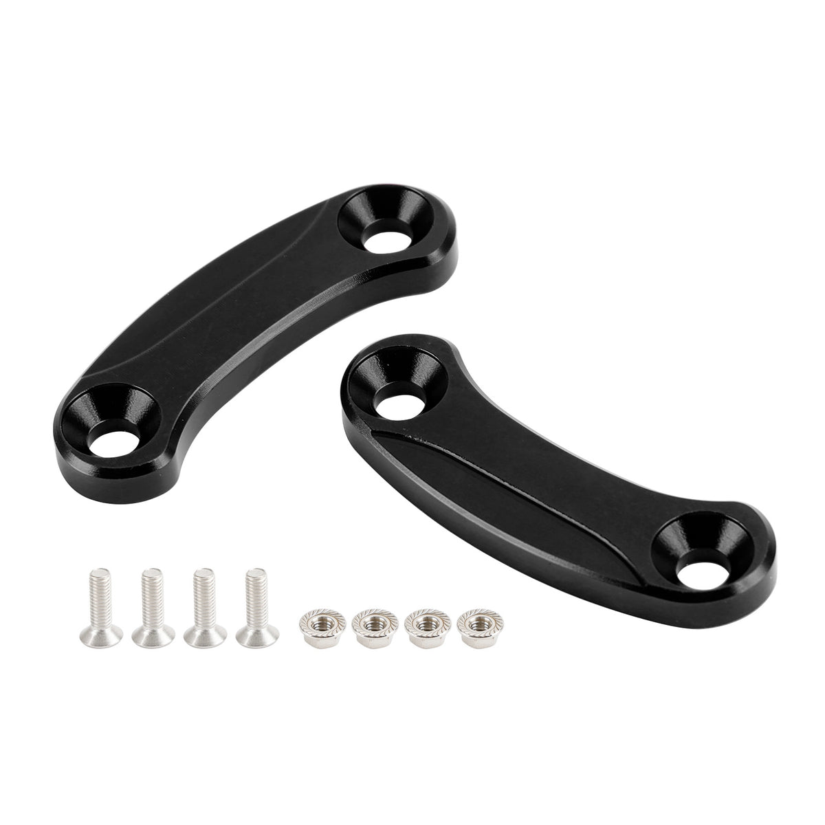 Kawasaki ZX-10R 2016-2023 Black mirror delete blanking block off plates