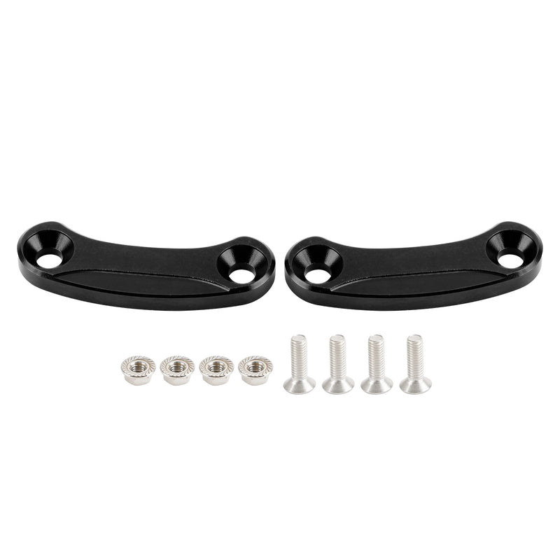 Kawasaki ZX-10R 2016-2023 Black mirror delete blanking block off plates