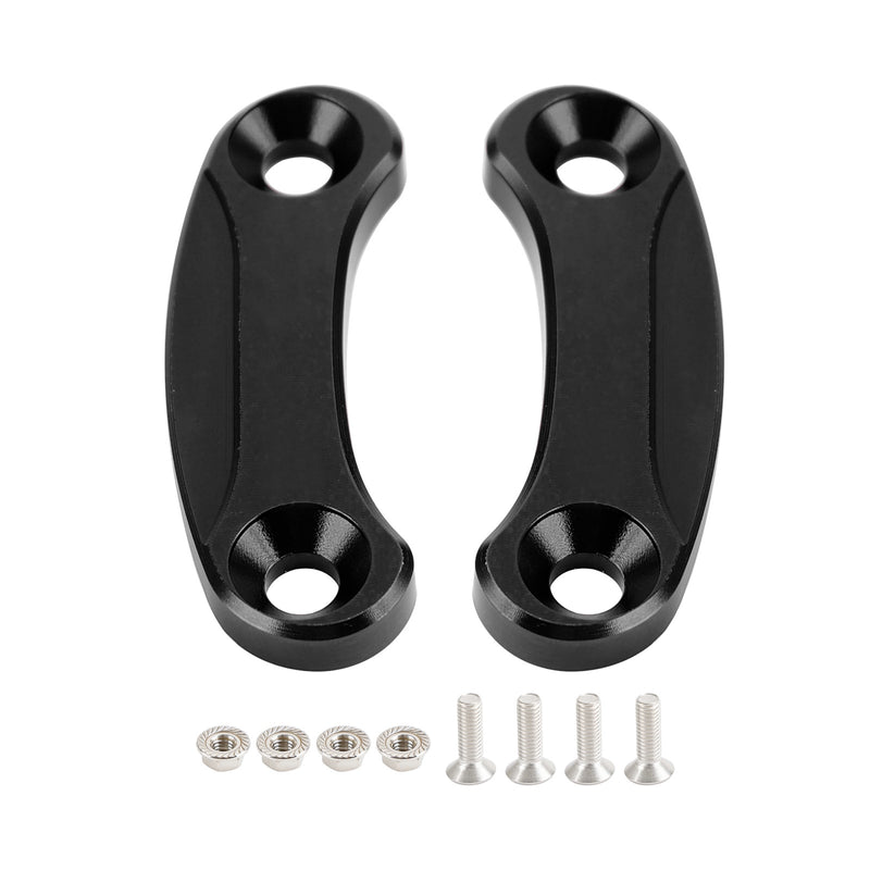 Kawasaki ZX-10R 2016-2023 Black mirror delete blanking block off plates
