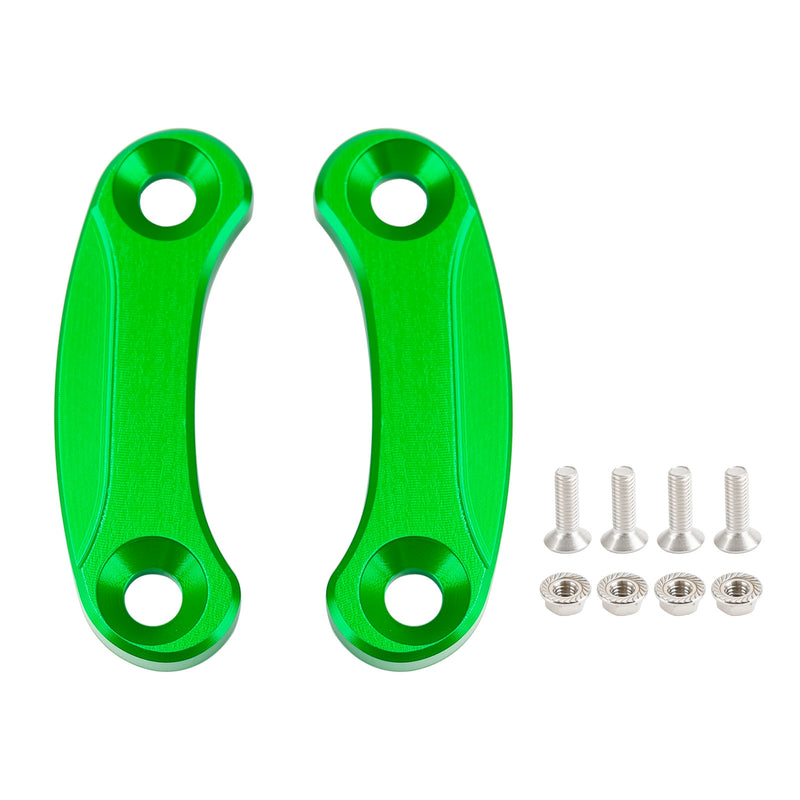 Kawasaki ZX-10R 2016-2023 Green mirror delete blanking block off plates