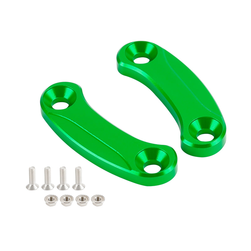 Kawasaki ZX-10R 2016-2023 Green mirror delete blanking block off plates