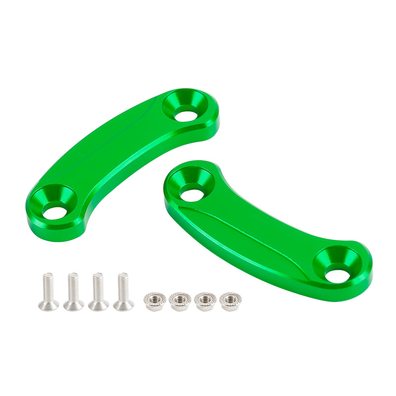 Kawasaki ZX-10R 2016-2023 Green mirror delete blanking block off plates
