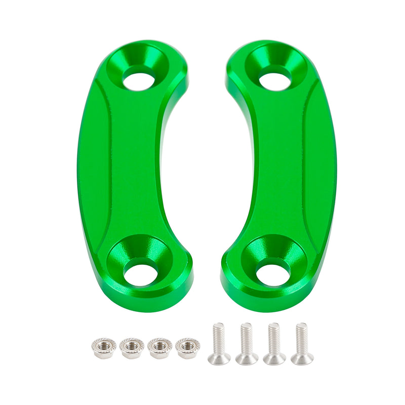 Kawasaki ZX-10R 2016-2023 Green mirror delete blanking block off plates