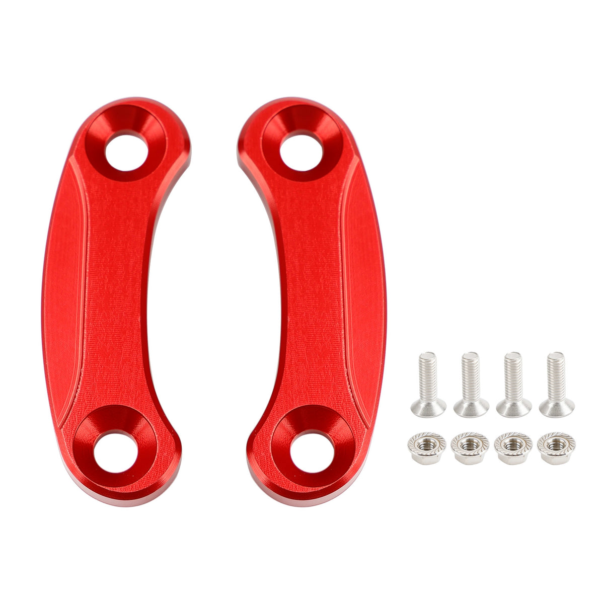 Kawasaki ZX-10R 2016-2023 Red mirror delete blanking block off plates