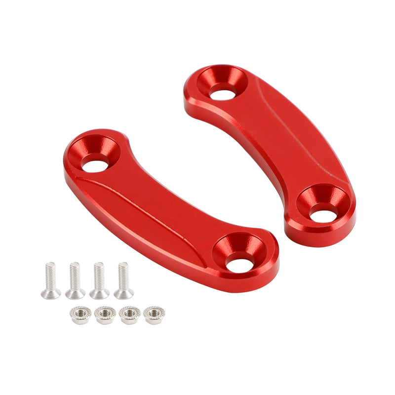 Kawasaki ZX-10R 2016-2023 Red mirror delete blanking block off plates