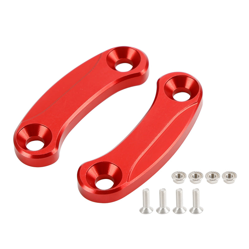Kawasaki ZX-10R 2016-2023 Red mirror delete blanking block off plates
