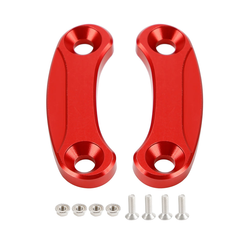 Kawasaki ZX-10R 2016-2023 Red mirror delete blanking block off plates