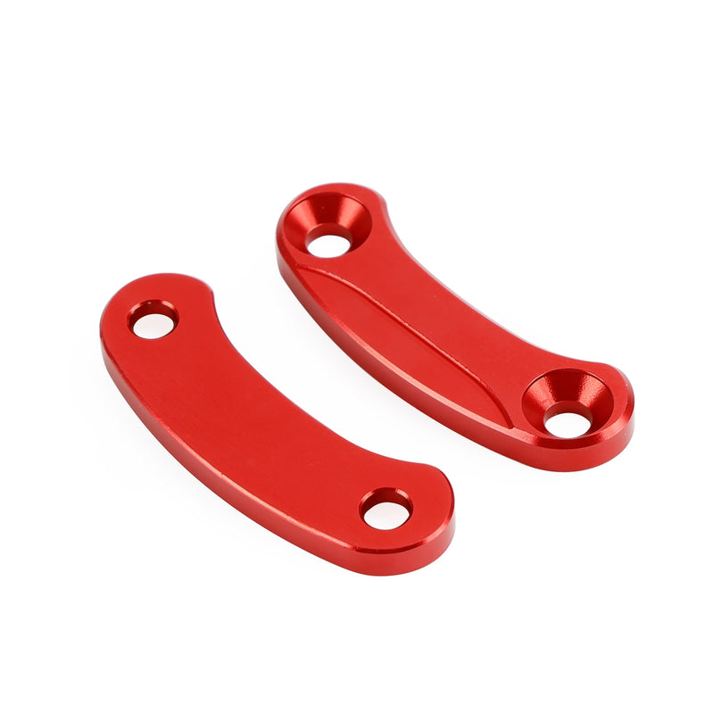Kawasaki ZX-10R 2016-2023 Red mirror delete blanking block off plates